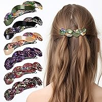 Vista 16 de WILLBOND 6 Piezas Pasadores de Cabello para Mujeres Pasadores Grandes para Cabello Clips Franceses Prendedor Broche Retro para Regalos de Mamá Oscuro