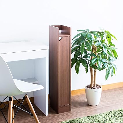 Amazon ルーター 収納 幅15 電話台 モデム ラック おしゃれ スリム 隠す 収納ボックス 消毒液台 消毒液スタンド ブラウン Wifi ラック Wifi収納 電話台 Fax台 オンライン通販