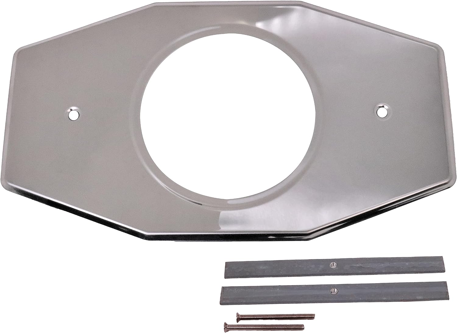 Westbrass A502-05 One-Hole Remodel Cover Plate for Moen and Delta Bathtub and Shower Valves, Polished Nickel