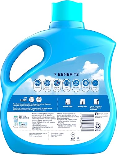 Miniatura 9 de Downy Suavizante líquido para ropa Ultra Laundry (acondicionador de telas), Clean Breeze, 111 fl oz, 150 cargas