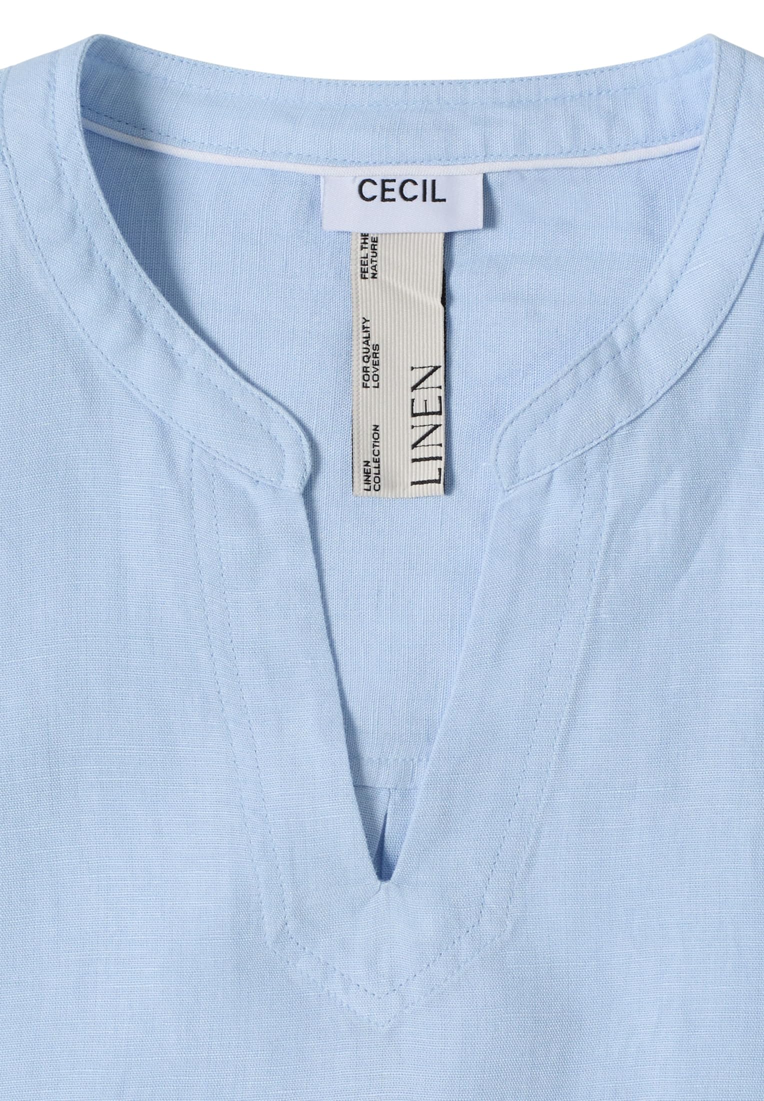 Cecil Dropped Shoulder Bluse aus Leinenmix