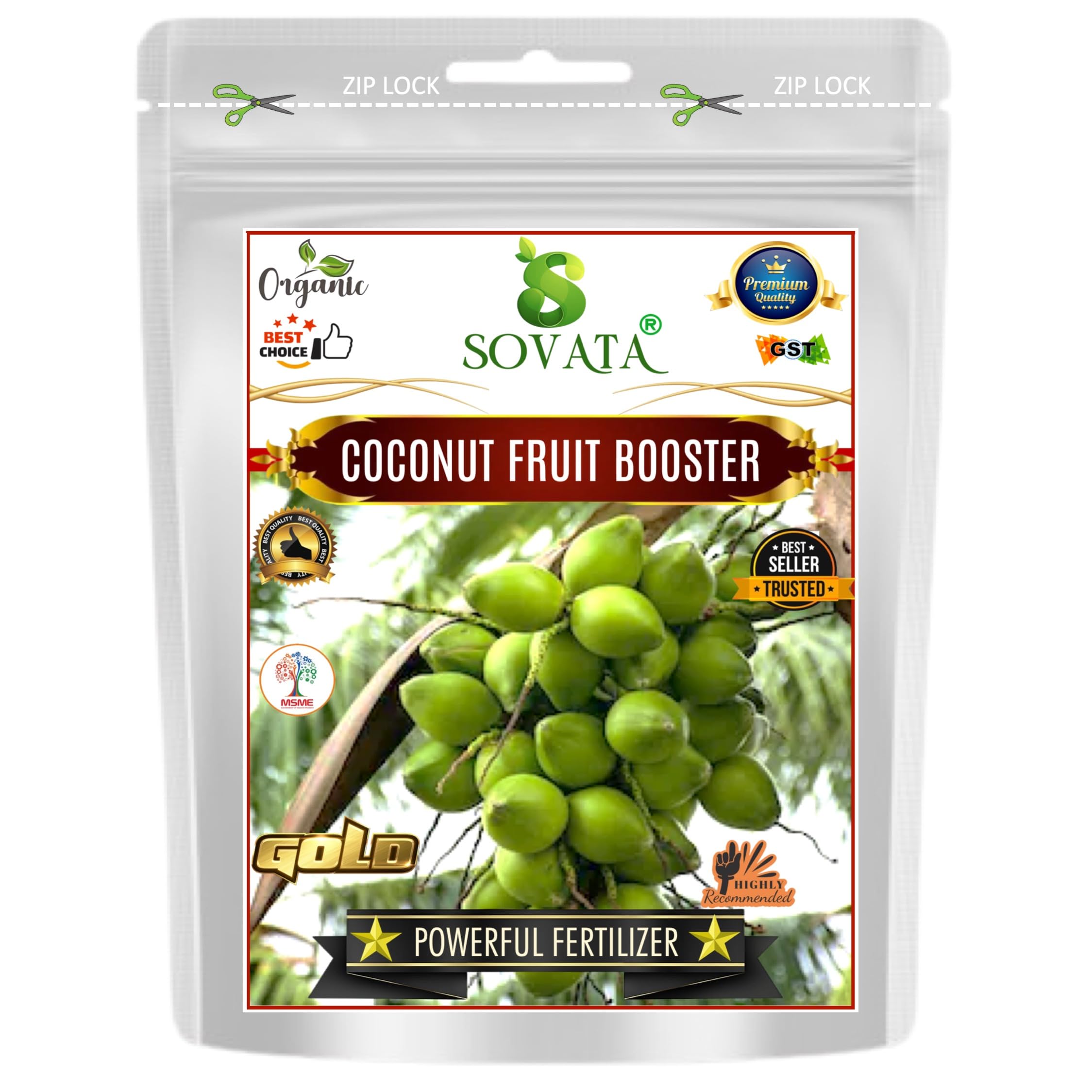 Sovata® Coconut Fruit Booster, Powerful Orgainc Fertilizer for Heavy Fruiting and Fast Growth of Coconut Plants. (900 gm) (B0D4Q468PG) Amazon Price History, Amazon Price Tracker