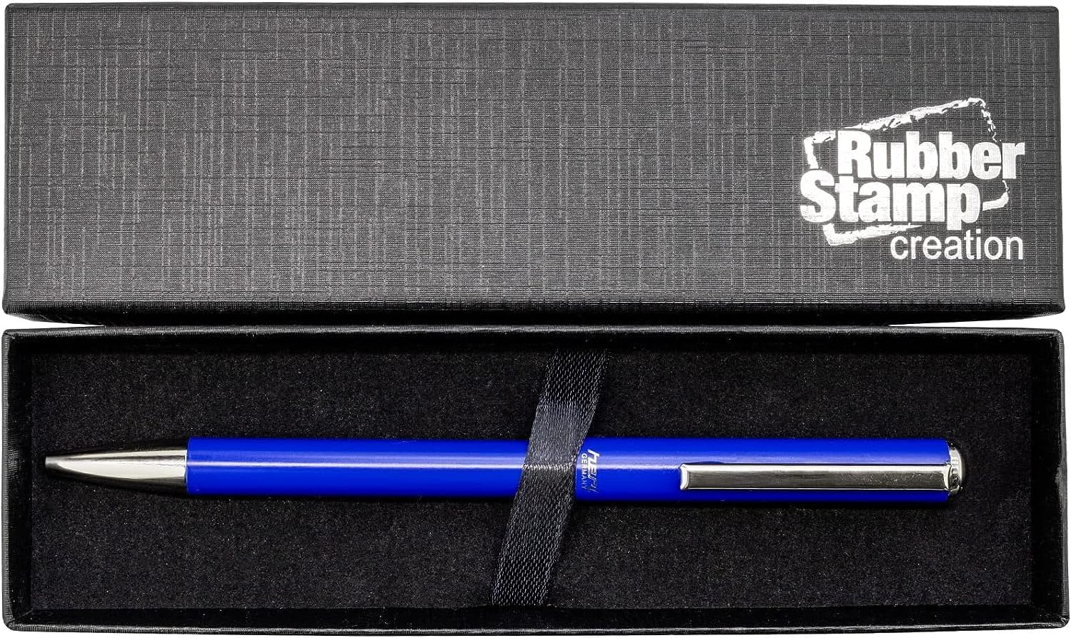 Heri Metal Signature Stamp Pen with Free Engraving - Blue image 2