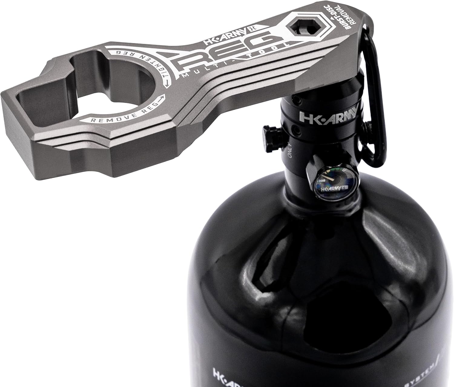 HK Army Tank Regulator Multi-Tool w/ORings, Burst Disc, Carabiner