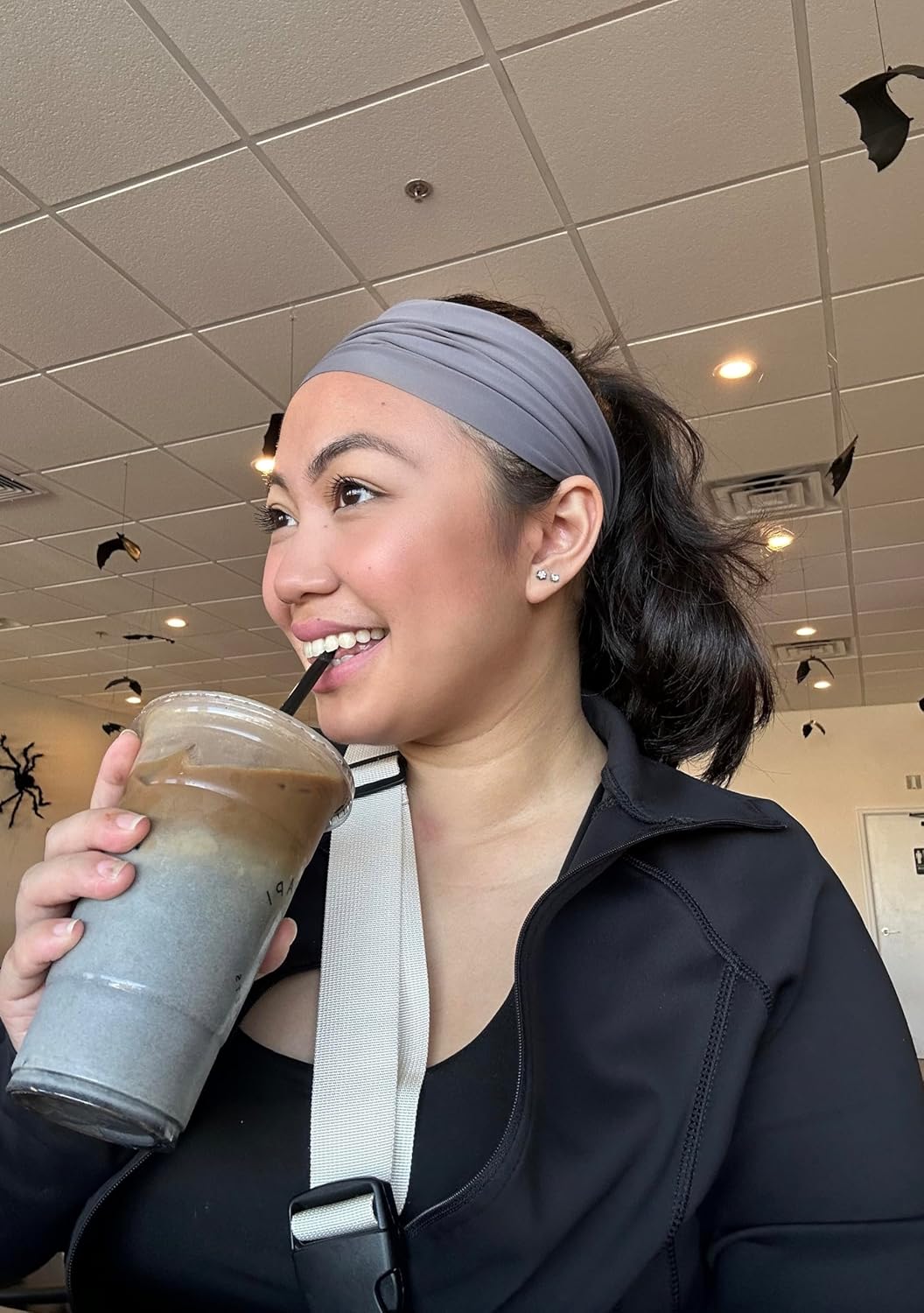 Sweat Headbands for Women, Workout Headbands for Short Hair, Extra Wide Head Bands for Long Hair, 12 Pieces - Image 7