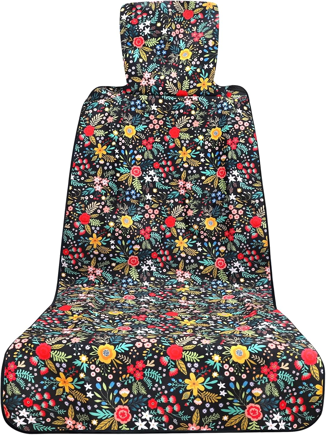 Universal Car Seat Covers, Waterproof Neoprene Seat Covers - Waterproof & Sweatproof, Machine Washable, Non-Slip Seat Protector for Car, Truck, SUV, Van (Floral, 2 Pack)