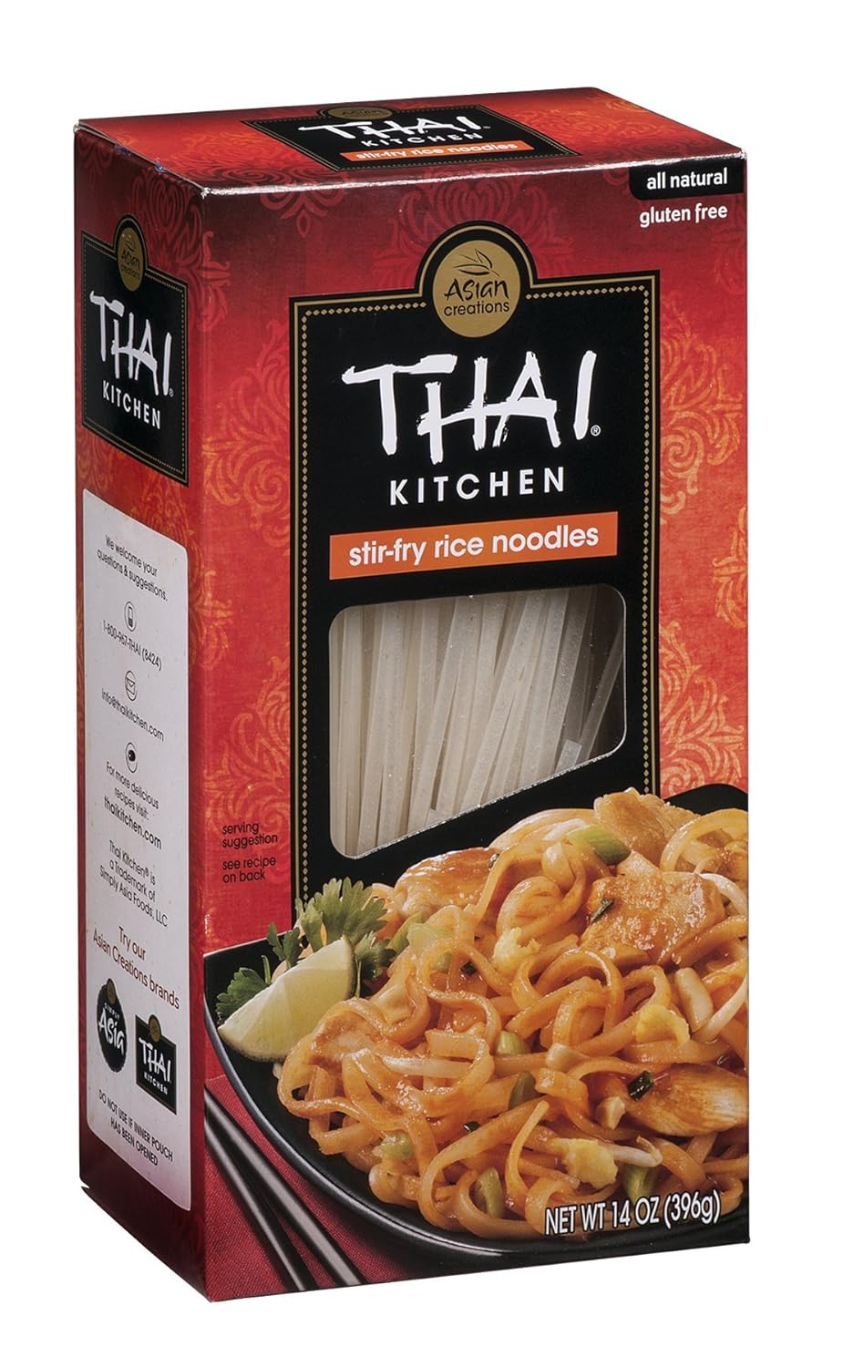 Thai Kitchen Stir Fry Rice Noodles, 12 14Ounce Boxes