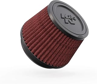 K&N Universal Clamp-On Air Intake Filter: High Performance, Premium, Washable, Replacement Filter: Flange Diameter: 3.5 In, Filter Height: 3 In, Flange Length: 0.625 In, Shape: Round Tapered, RU-4410