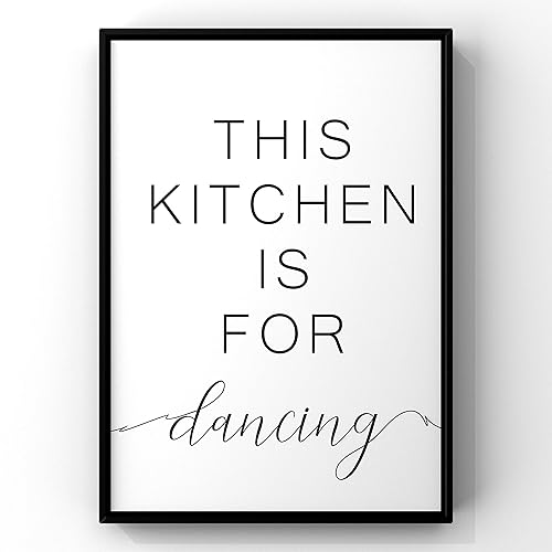 Amazon Com This Kitchen Is For Dancing This Kitchen Is For Dancing Print Kitchen Decor Kitchen Signs Kitchen Printables Kitchen Wall Art Kitchen Print Handmade