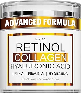 Retinol Cream for Face with Collagen and Hyaluronic Acid