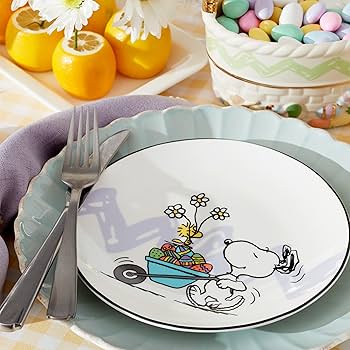 Amazon.com | Lenox 895684 Peanuts Easter Snoopy 4-Piece