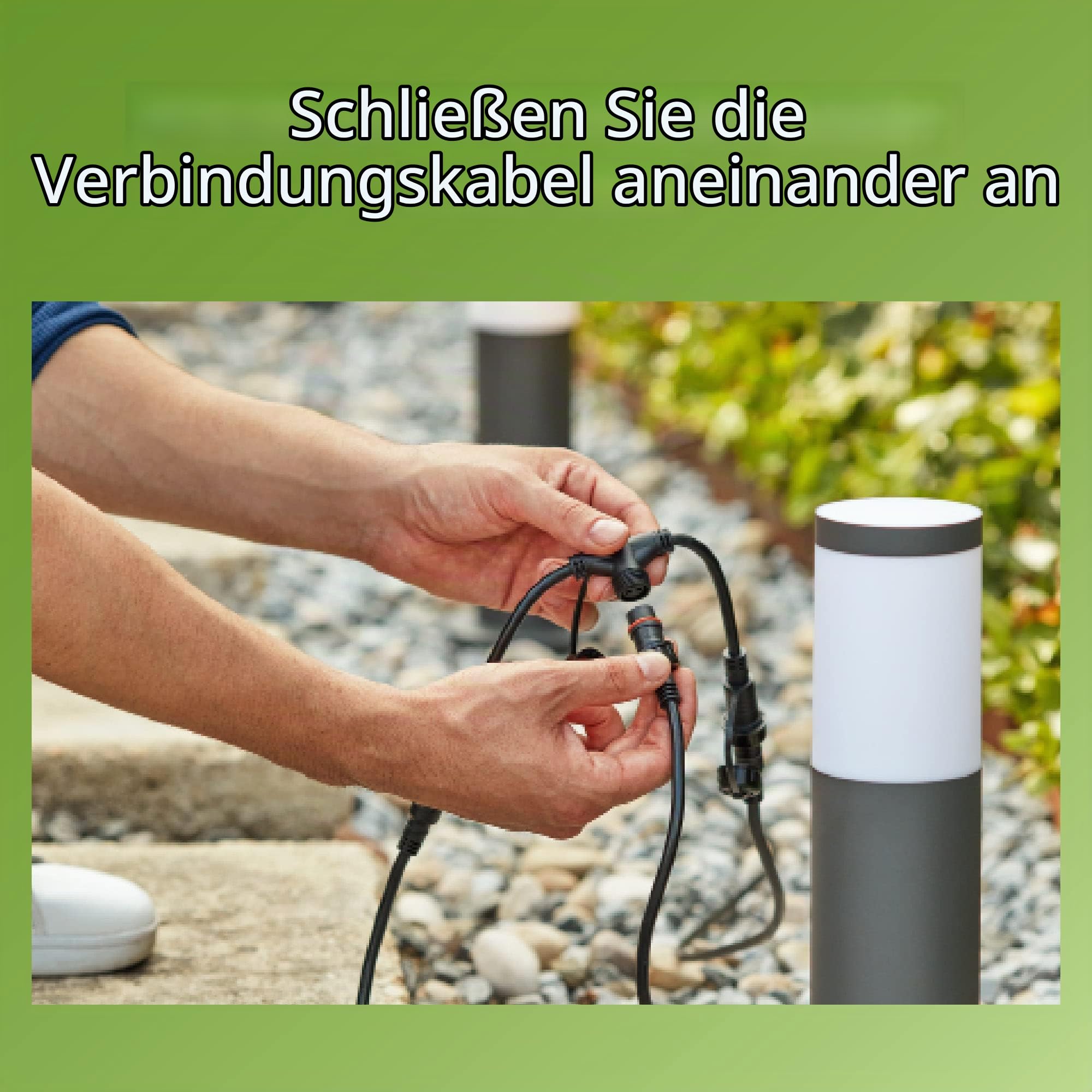 PHILIPS Utrecht Outdoor Sockelleuchte 1-er Starter Set (6 W), wetterfeste Niedervolt Außenleuchte mit warmweißem Licht, energiesparende LED Beleuchtung, anthrazit