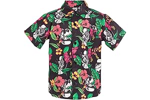 Official Star Wars Stormtrooper Darth Vader Button Down Shirt for Toddlers and...