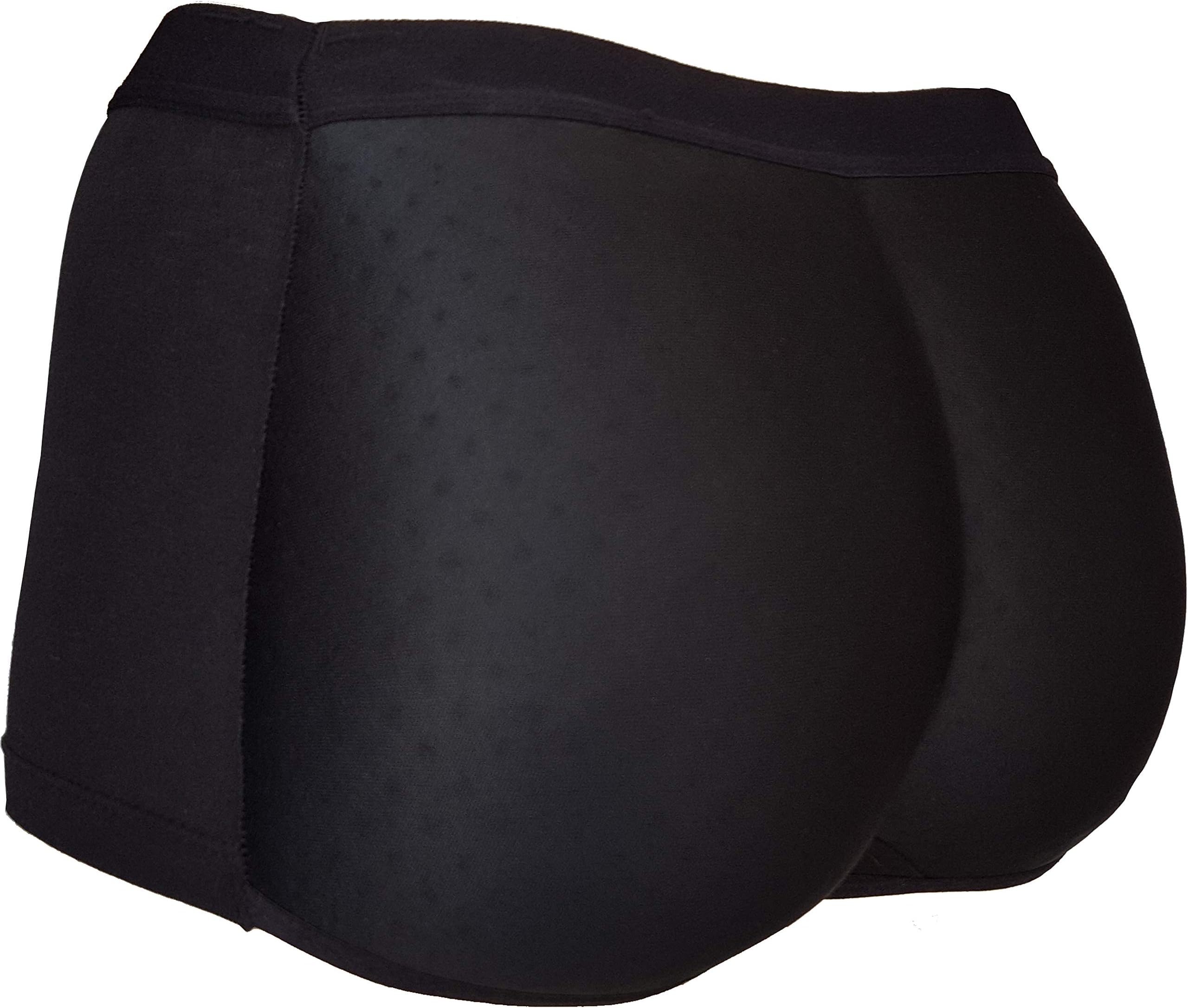Men's Foam Padded Booty Enhancer Bayshort Brief Seamless Panty Butt Booster Underwear