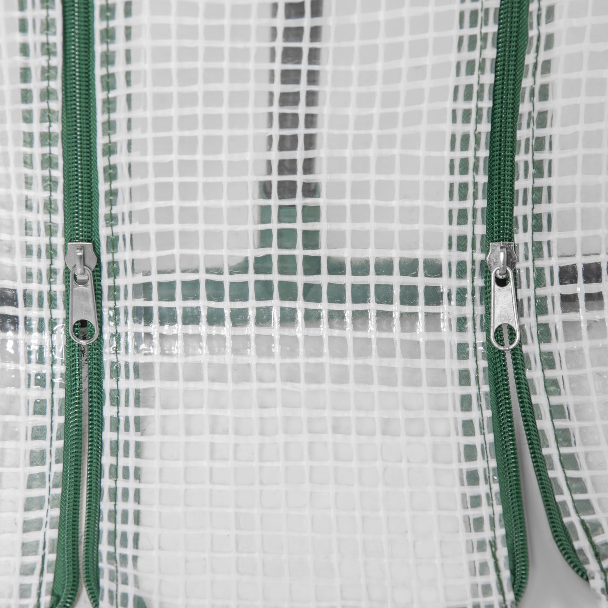 Outsunny Serra da Giardino 180x90x90 cm con 2 Porte Avvolgibili a Cerniera, Serra per Orto con Struttura in Acciaio e Copertura PE, per Orto Verdure Fiori Frutta, Bianco
