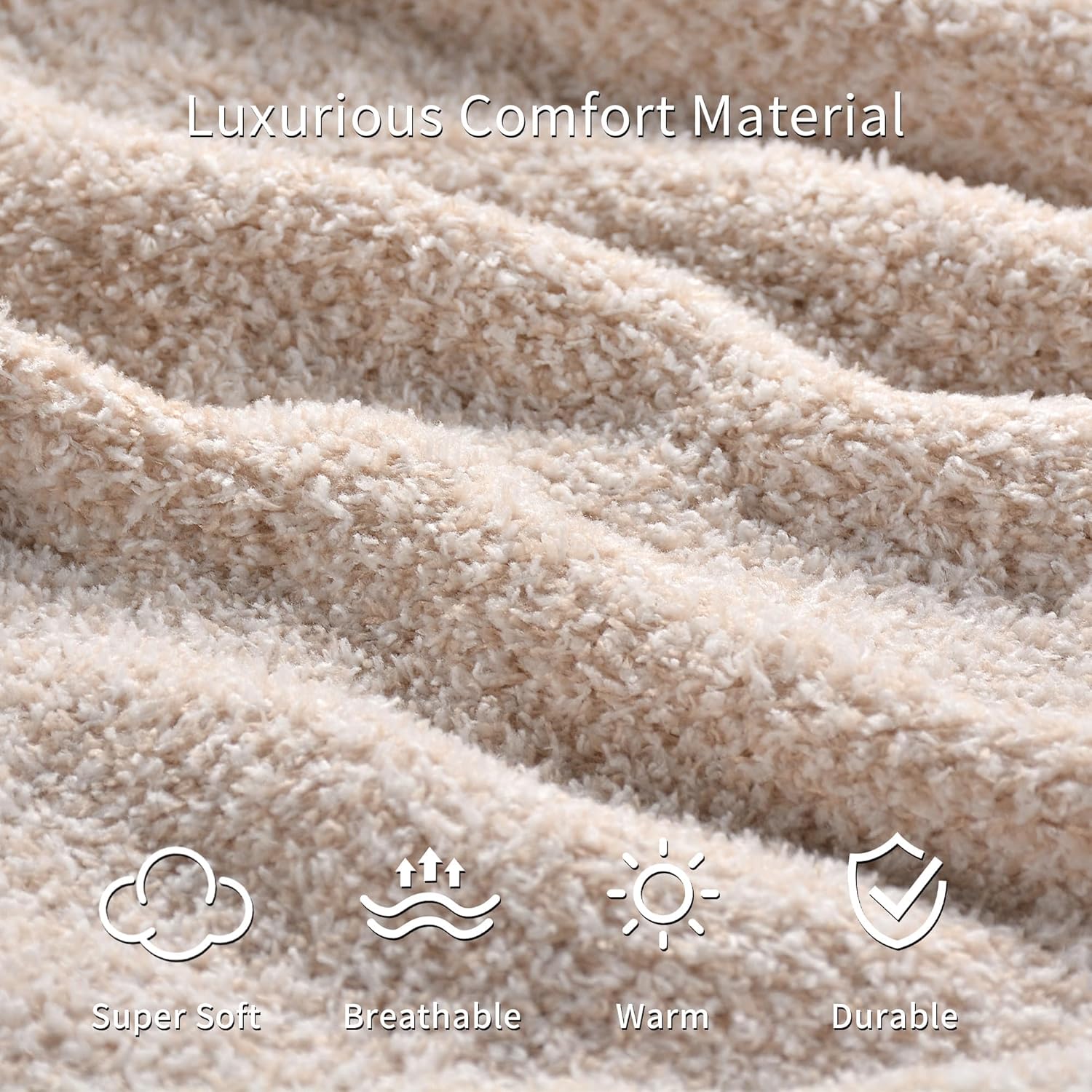 JOOJA Wearable Blanket Super Soft Feather Yarn Blanket Shawl with Pockets Fuzzy Throw Blanket TV Blanket for Adults Teens