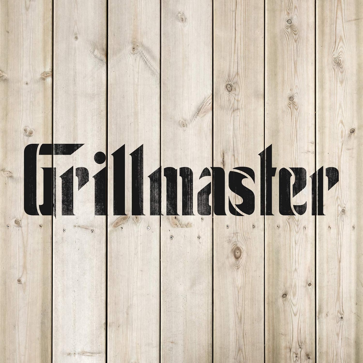 Grillmaster Barbecue Stencil - Perfect for Enhancing Outdoor Spaces and Gardens, Grillmaster Stencil