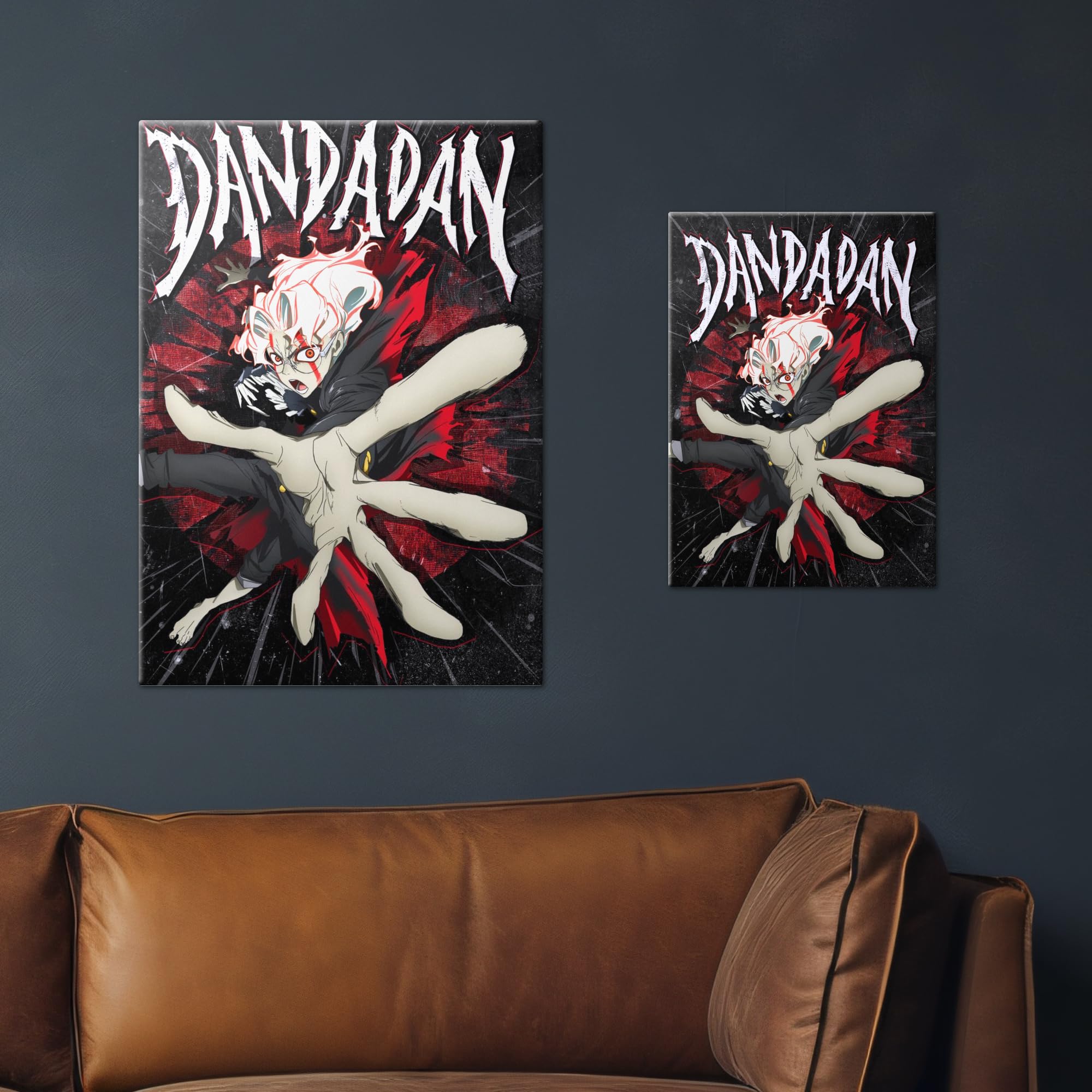 Displate Metall poster DAN DA DAN Magnetic Metal: Okarun Größe L | Bilder Wanddeko Wohnzimmer & Schlafzimmer Wandbilder, Geschenk. Wandkunst mit Magnet-Befestigung, ohne Bohren.
