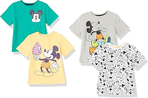 Vista 35 de Yaxa Essentials Disney Marvel Camisetas de manga corta para niños y niños pequeños de Star Wars (cebra previamente manchada), paquetes