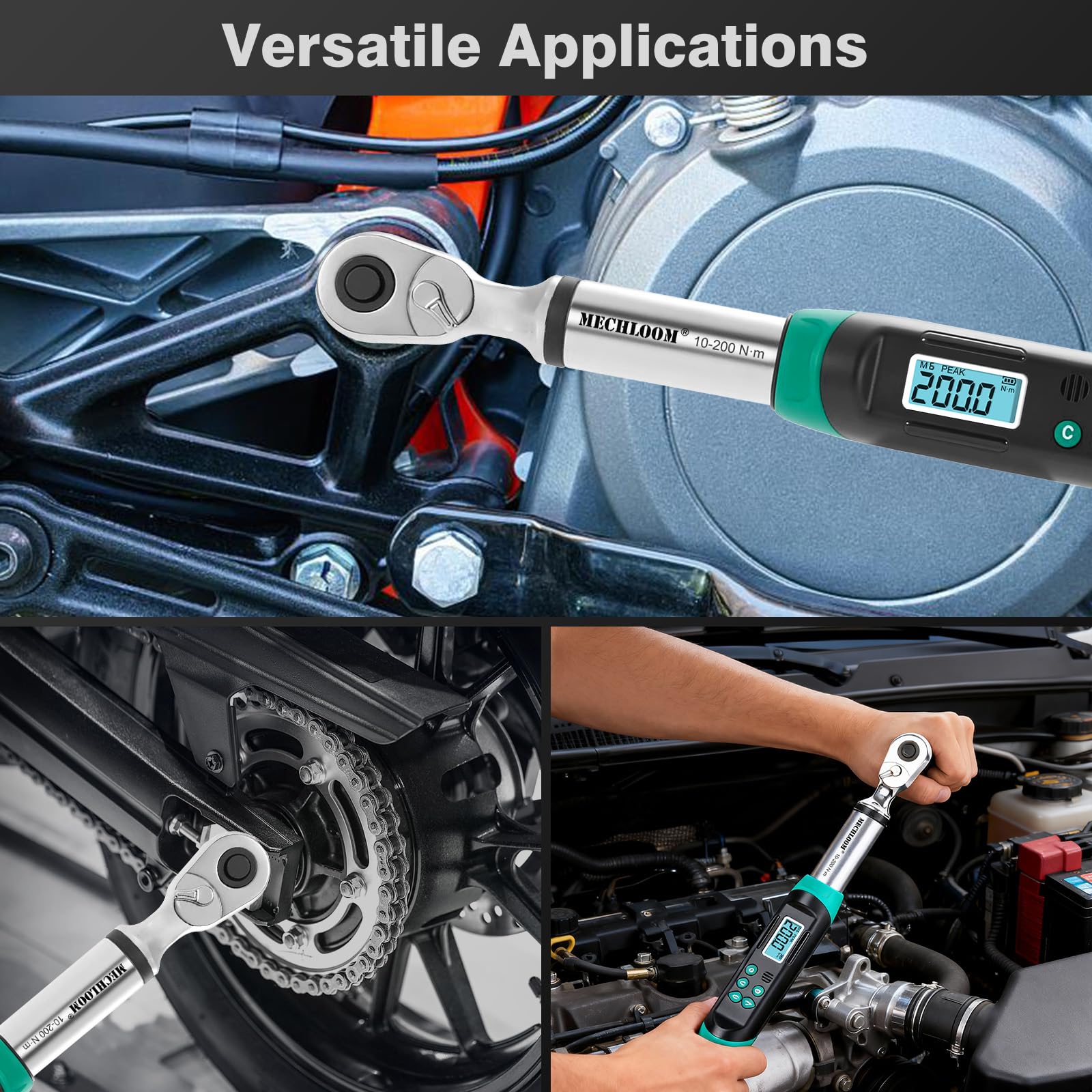 Digital Torque Wrench - 7.4-147.5 ft-lb -8 Digital Torque Wrench - 7.4-147.5 ft-lb -8