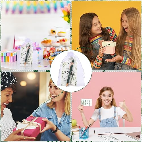 Miniatura 7 de Sinmoe El juego de 120 regalos de la Biblia incluye 30 marcadores de versículos de la Biblia, 30 bolígrafos de las Escrituras, 30 cuadernos