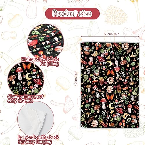 Miniatura 9 de Lebsitey Toallas de cocina modernas de mediados de siglo, 2 toallas de cocina absorbentes de diamante para cocinar, hornear, decoración del hogar,