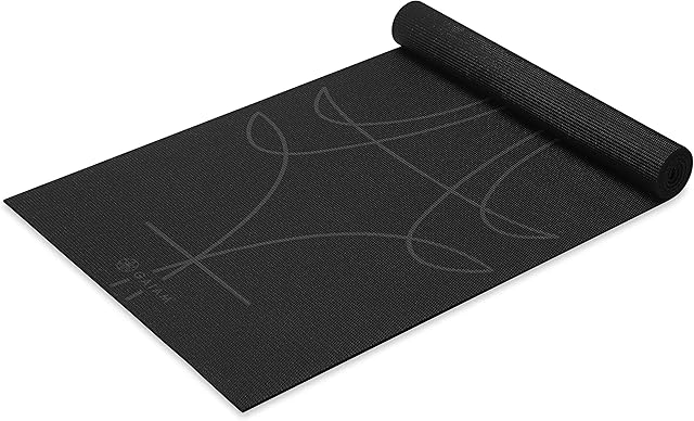 Gaiam Yoga Mat - Premium 6mm Print Extra Thick Non Slip Exercise & Fitness Mat for All Types of Yoga, Pilates & Floor Workouts (68"L x 24"W x 6mm Thick)