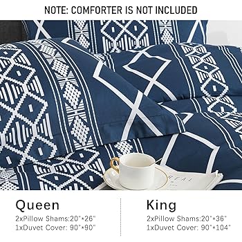 掛け布団カバー 3点セット 海外キングサイズ Navy(ネイビー・紺色系) Ⓣ Amazon.com: Navy Blue Duvet Cover Oversized King Size,100