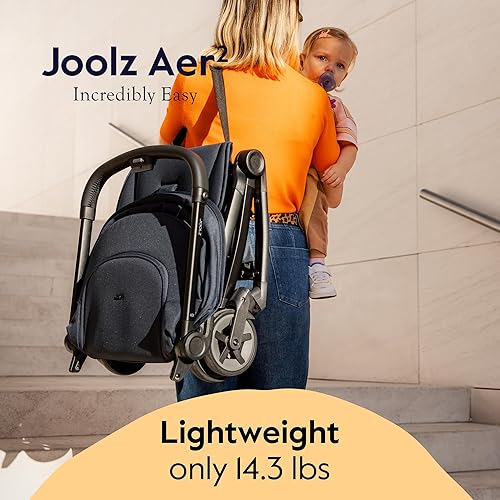 Miniatura 3 de Joolz Aer2 - Cochecito de viaje ligero para bebés y niños pequeños, cochecito plegable ultracompacto con una sola mano, asiento reclinable, toldo