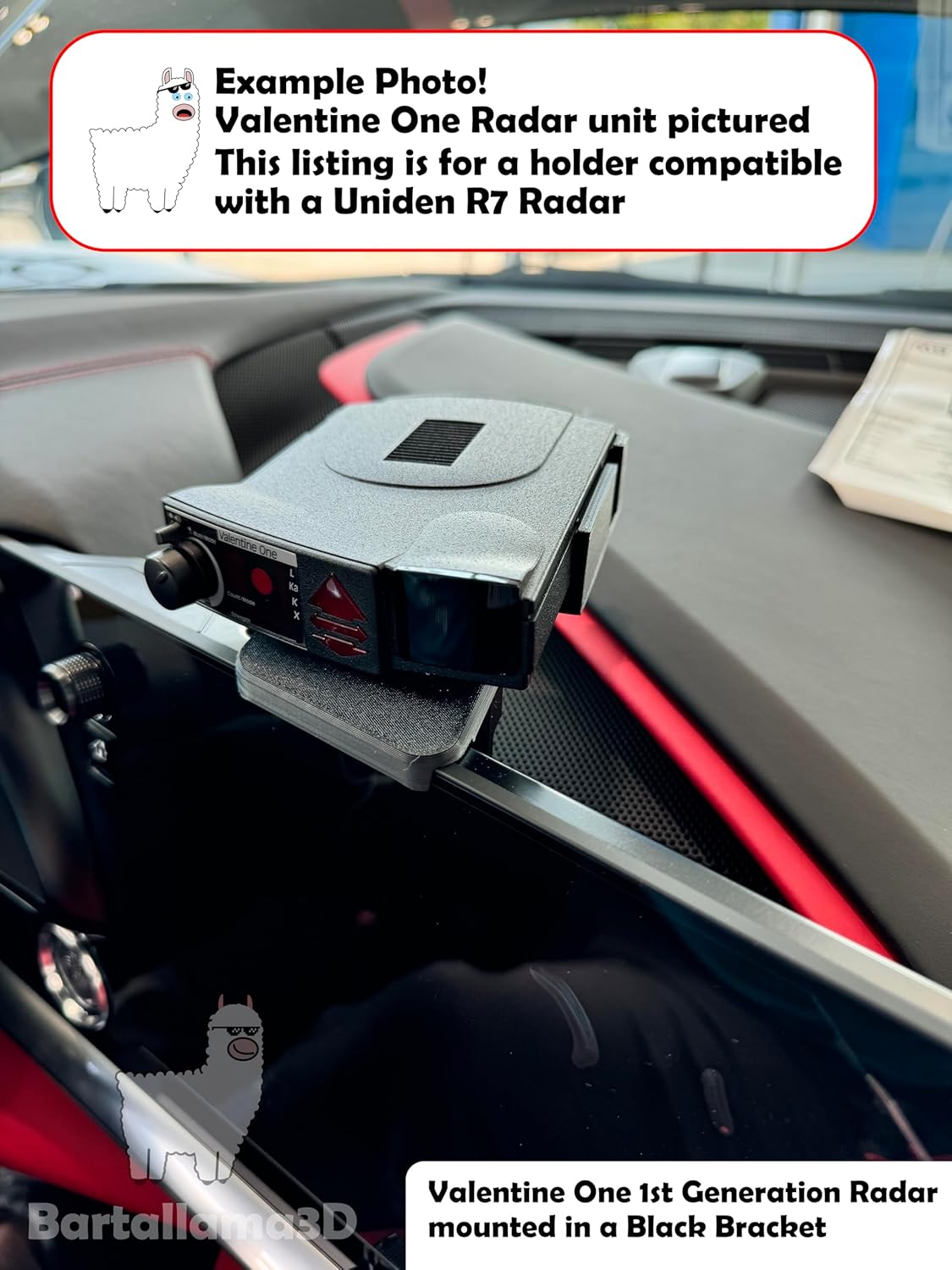Radar Holder for Uniden R7 Compatible with C8 Corvette (2020-2026)