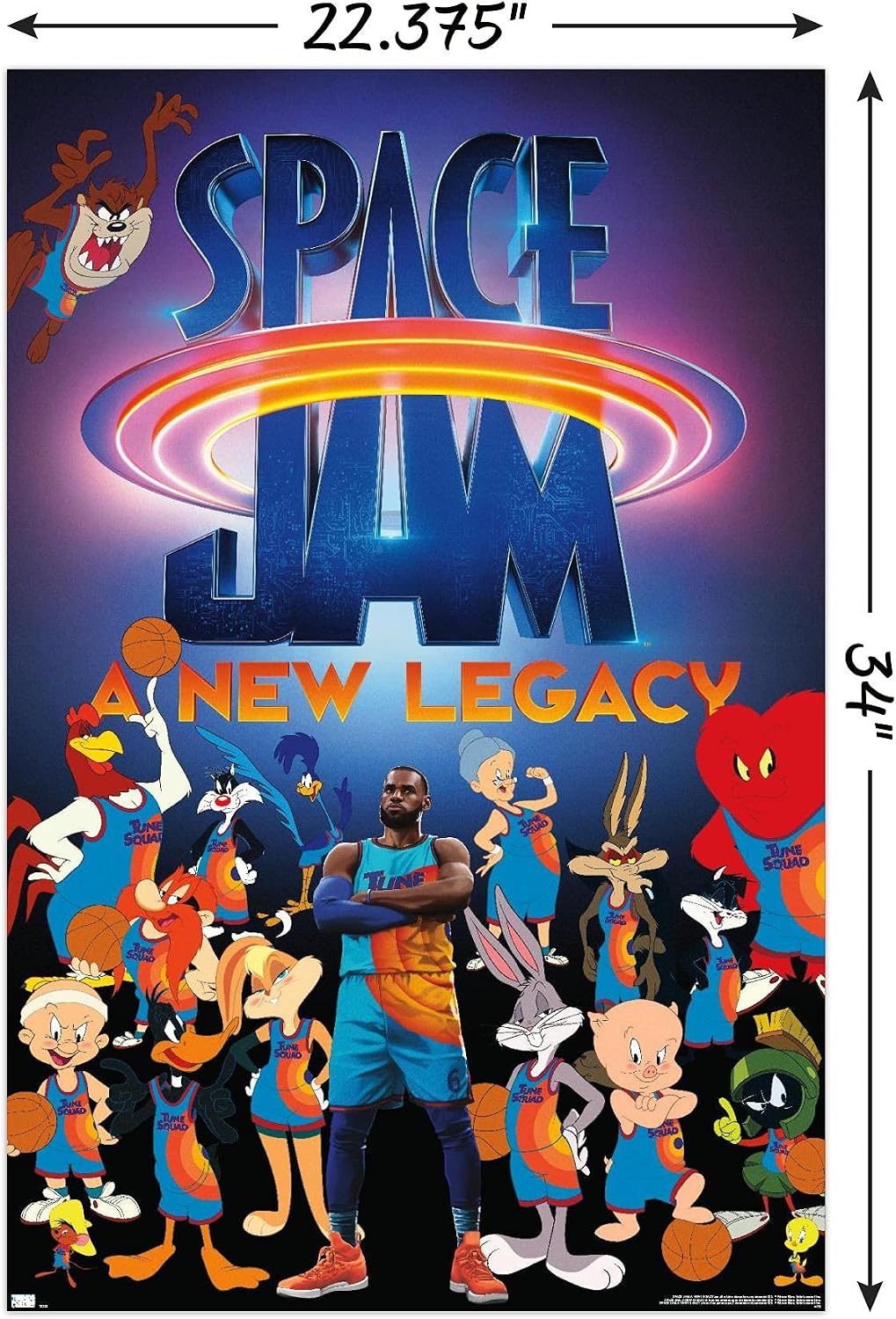 Trends International Space Jam: A New Legacy - Team Wall Poster, 22.375" x 34", Unframed Version