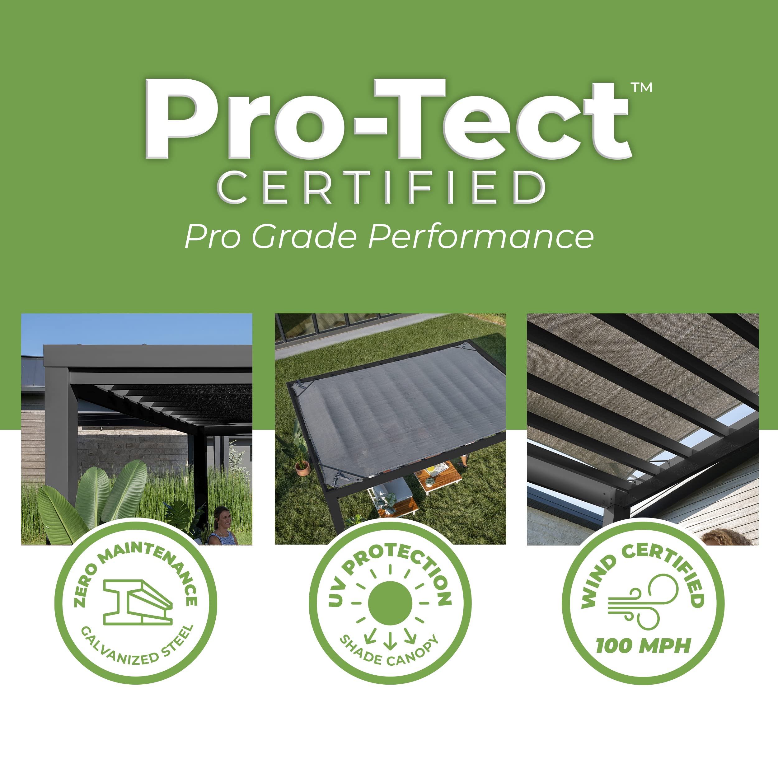 Buy Backyard Discovery Trenton 14 x 10 Black Modern Steel Pergola with