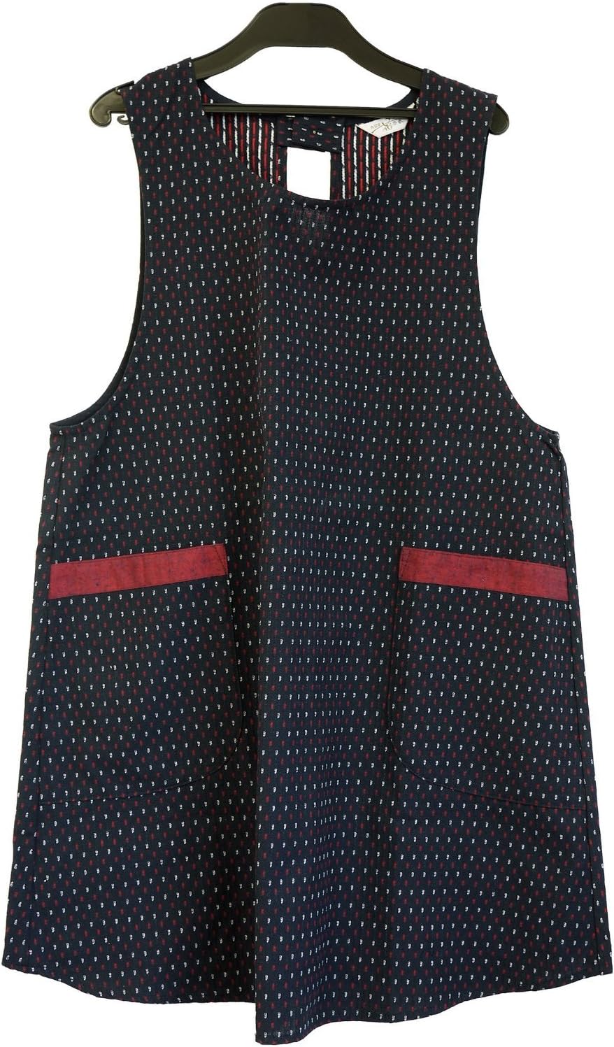WATANOSATO Dark blue apron made in Kurume Japan *Import*Japanese clothes size (White Hail)
