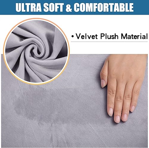 Miniatura 2 de Smiry - Originales fundas para asiento de silla de comedor, de terciopelo, con lazos, desmontables, lavables, elásticas, protectoras