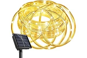 66Ft Solar Rope Lights - Illuminate Your Outdoors and Indoors with Warmth