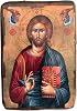 Wooden Greek Christian Orthodox Wooden Icon Jesus Christ A0