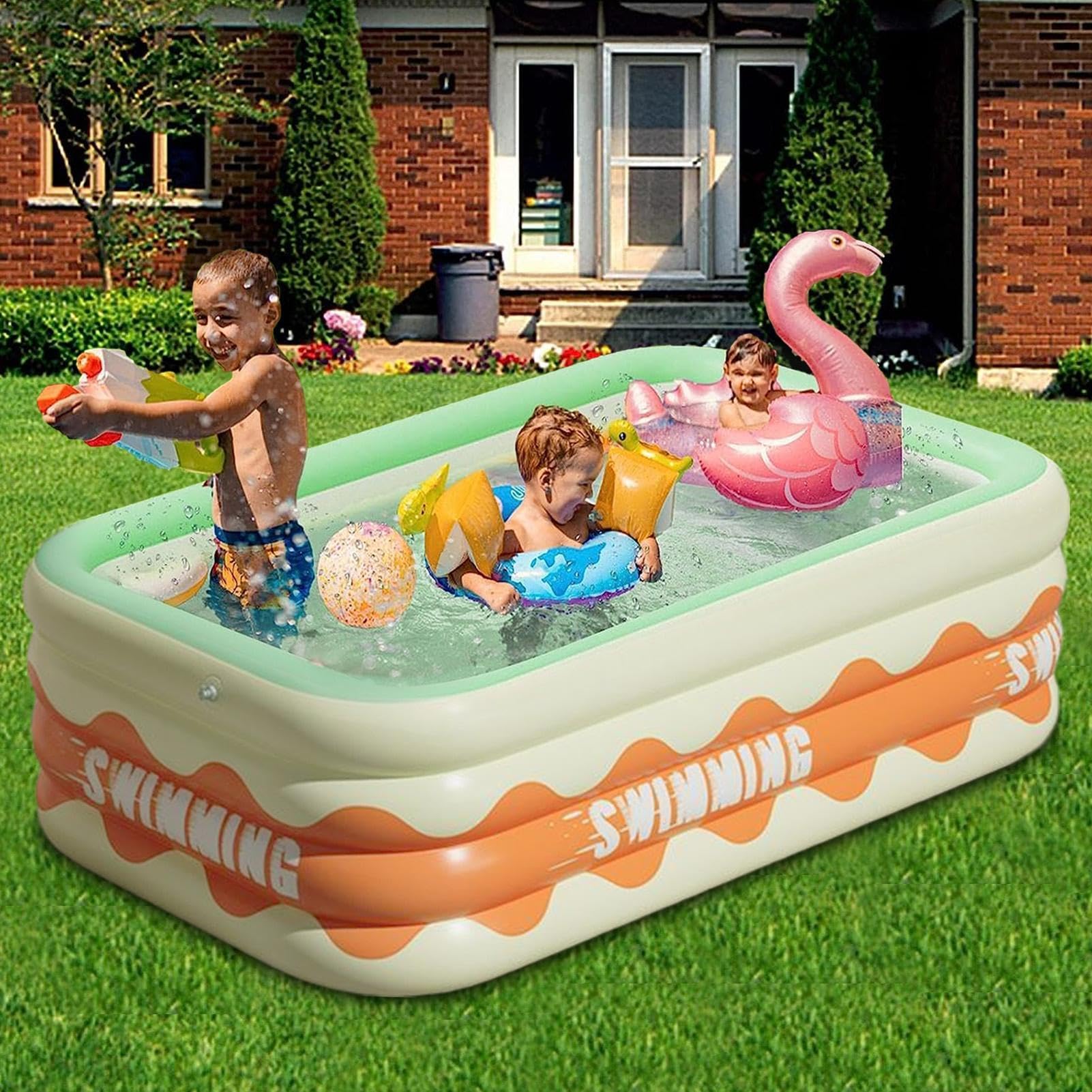 210 Cm Ispessito Piscine Gonfiabili Piscina PVC - Piscina Gonfiabile
