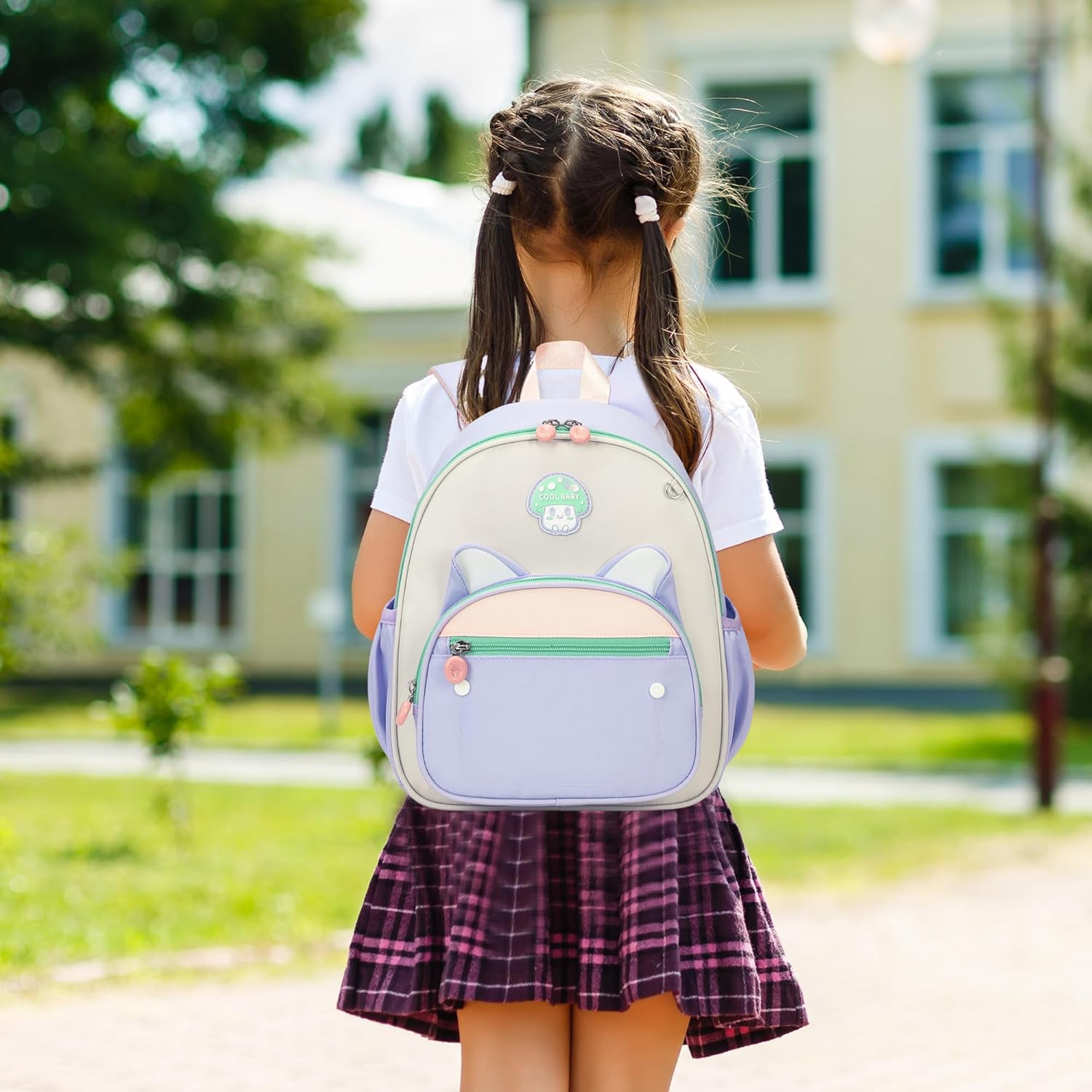 I IHAYNER Preschool Backpack for Girls Boys 2-6 Gift Kindergarten Cute Toddler Backpack Mini Animal Cartoon Schoolbag for Kid