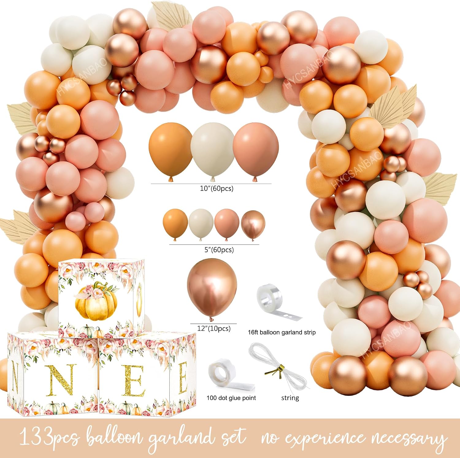Little Pumpkin 1st Birthday Party Decorations Supplies, Pumpkin First Birthday Decoration for Autumn Fall Halloween Thanksgiving 1st Bday image 4