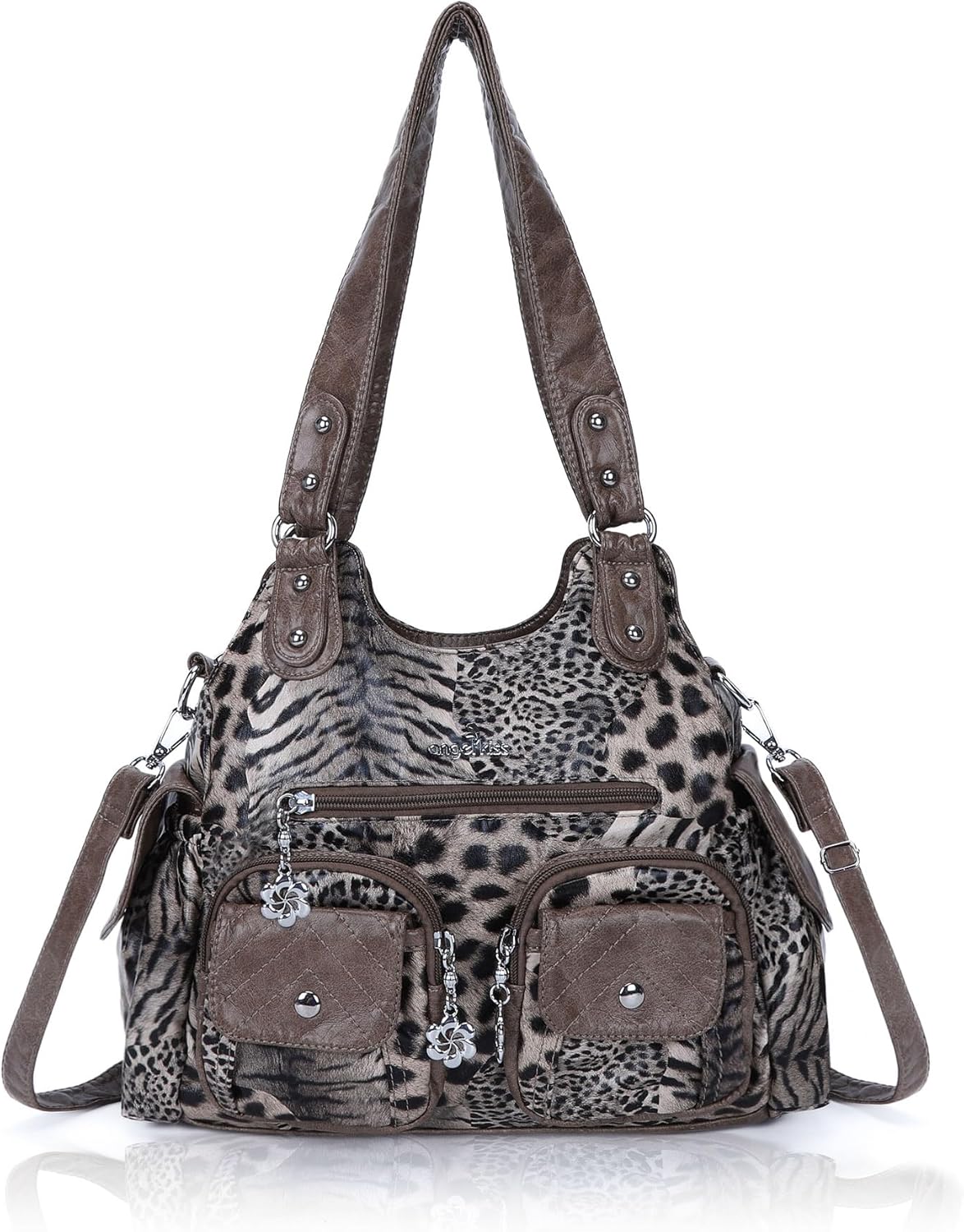 Angel Kiss Purses for Women Hobo Bag Soft PU Leather Shoulder Bag for Women