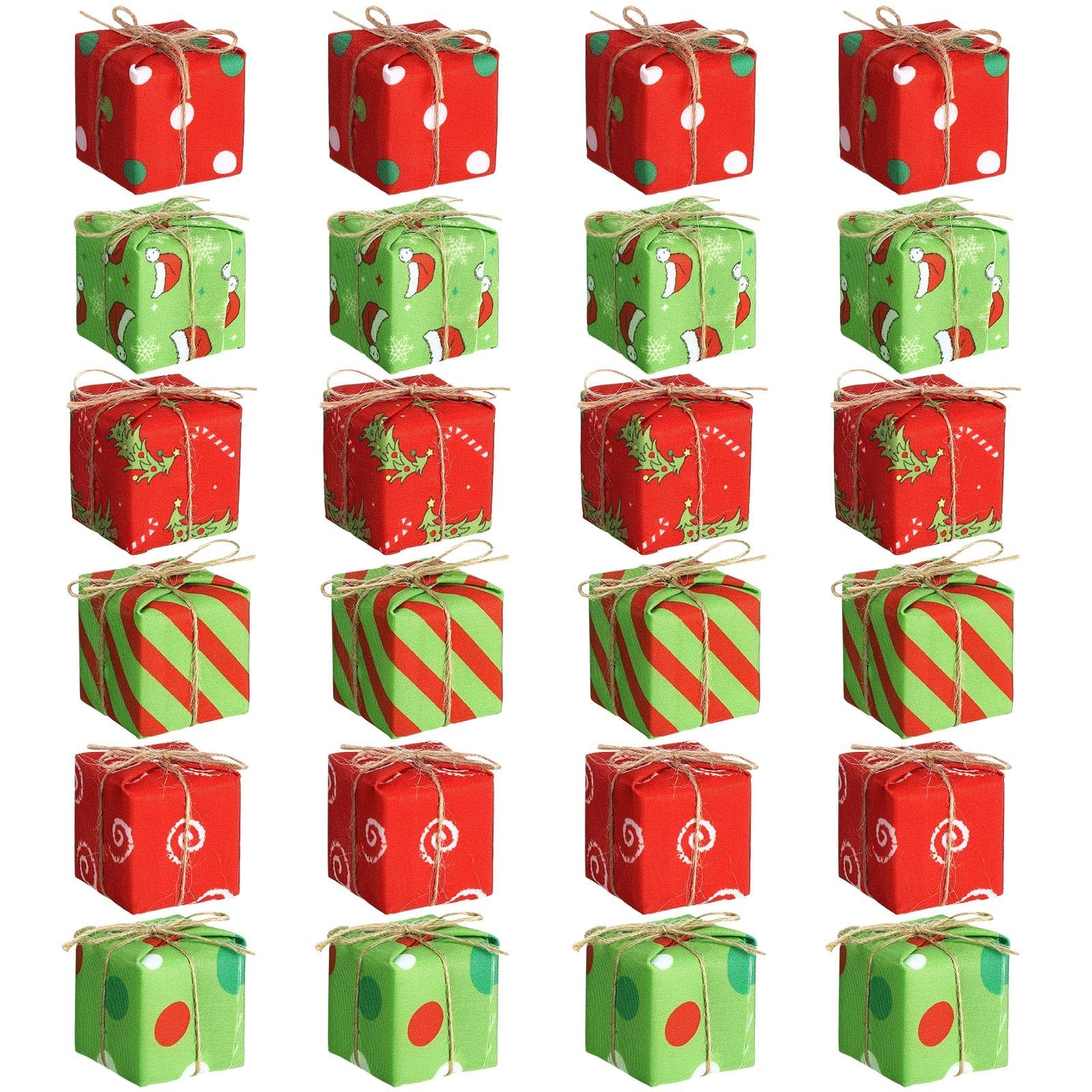 Deco Noel Sapin, 24 PCS Mini Coffret Cadeau Décoration Sapin de Noël, Mini Cadeaux Décorations de Noël, Coffret Cadeau Décoratif, pour Cheminée, Décoration Murale, Bricolage (B Deco Noel Sapin, 24 PCS Mini Coffret Cadeau Décoration Sapin de Noël, Mini Cadeaux Décorations de Noël, Coffret Cadeau Décoratif, pour Cheminée, Décoration Murale, Bricolage (B