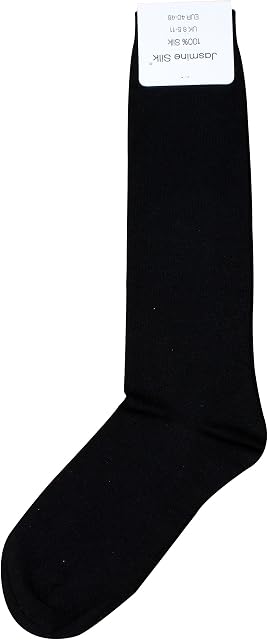Jasmine Silk Men Pure Silk Evening LONG Socks Thermal