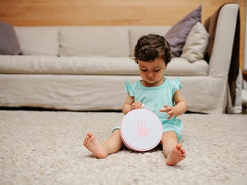 Miniatura 5 de Pearhead My Little Babyprints - Lata de recuerdo de huellas de manos o huellas, color rosa