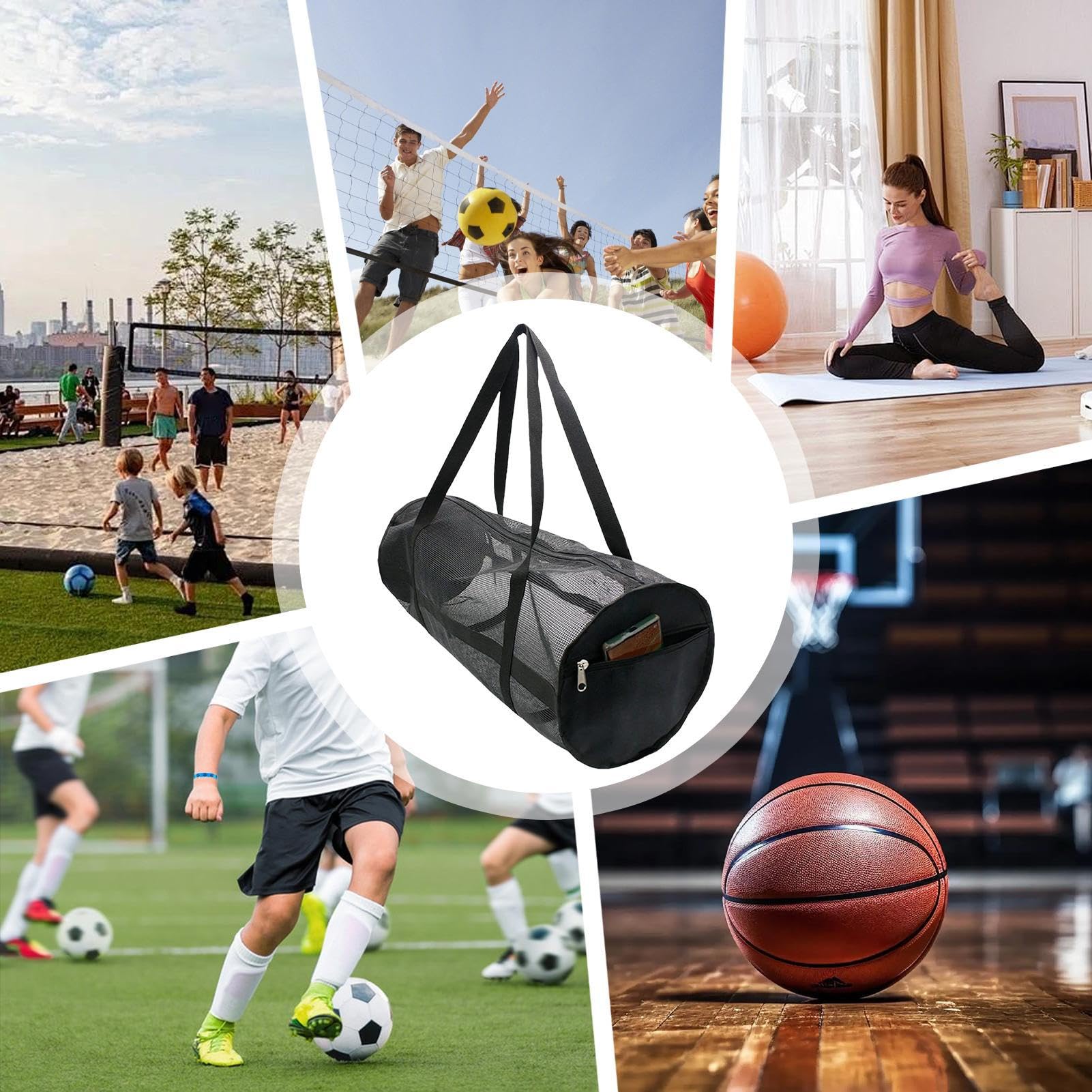 Scuba Diving Bag - Mesh Duffle Bag, Scuba Diving Equipment Bag | Folding Large Capacity Scuba Bag Dive Mesh, Basketball Football Storage Bag, Sports Yoga Fitness Training Bag for for Swim Gym Gears