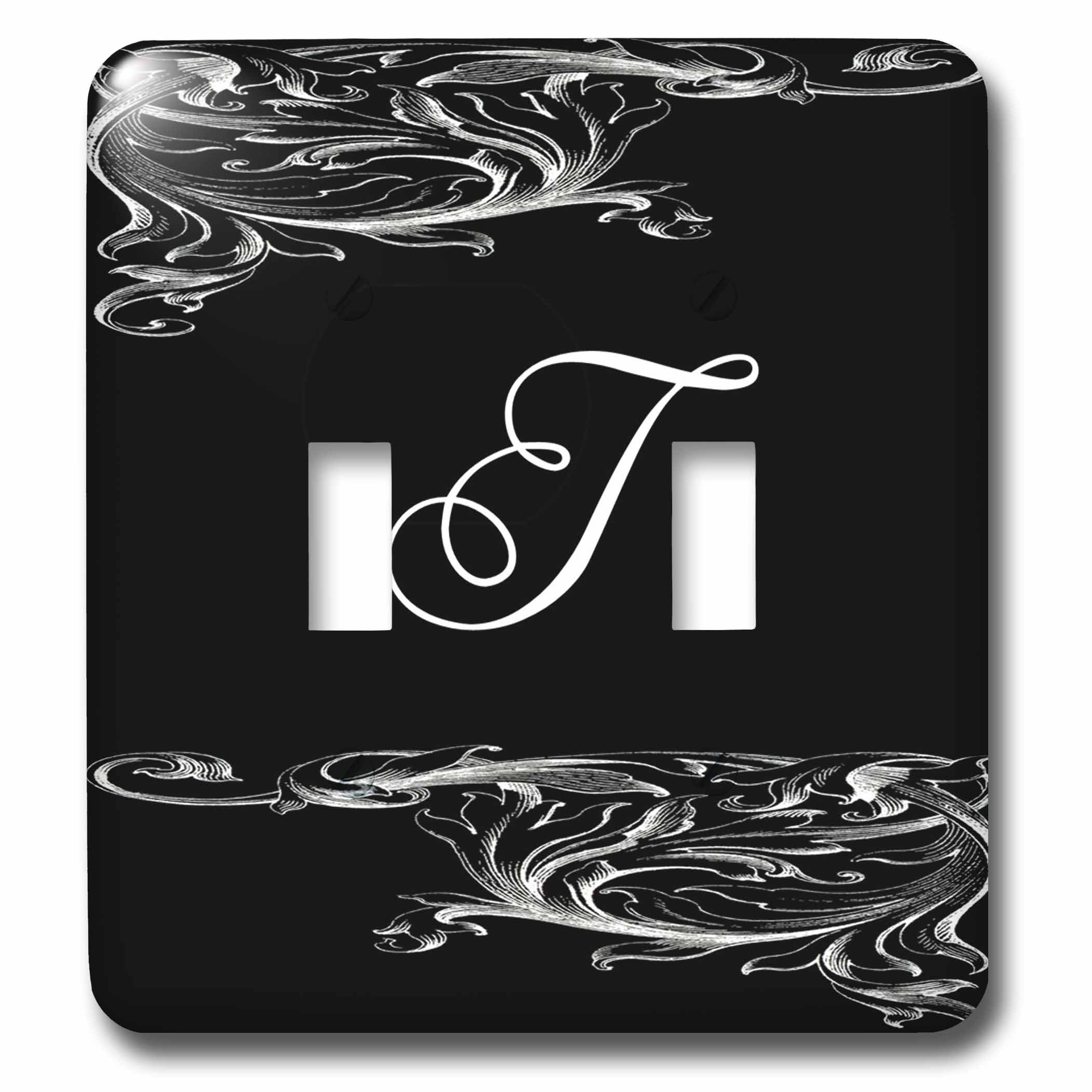 Style victorien double interrupteur 3D Rose lsp_234335_2 Scrolly haut de gamme