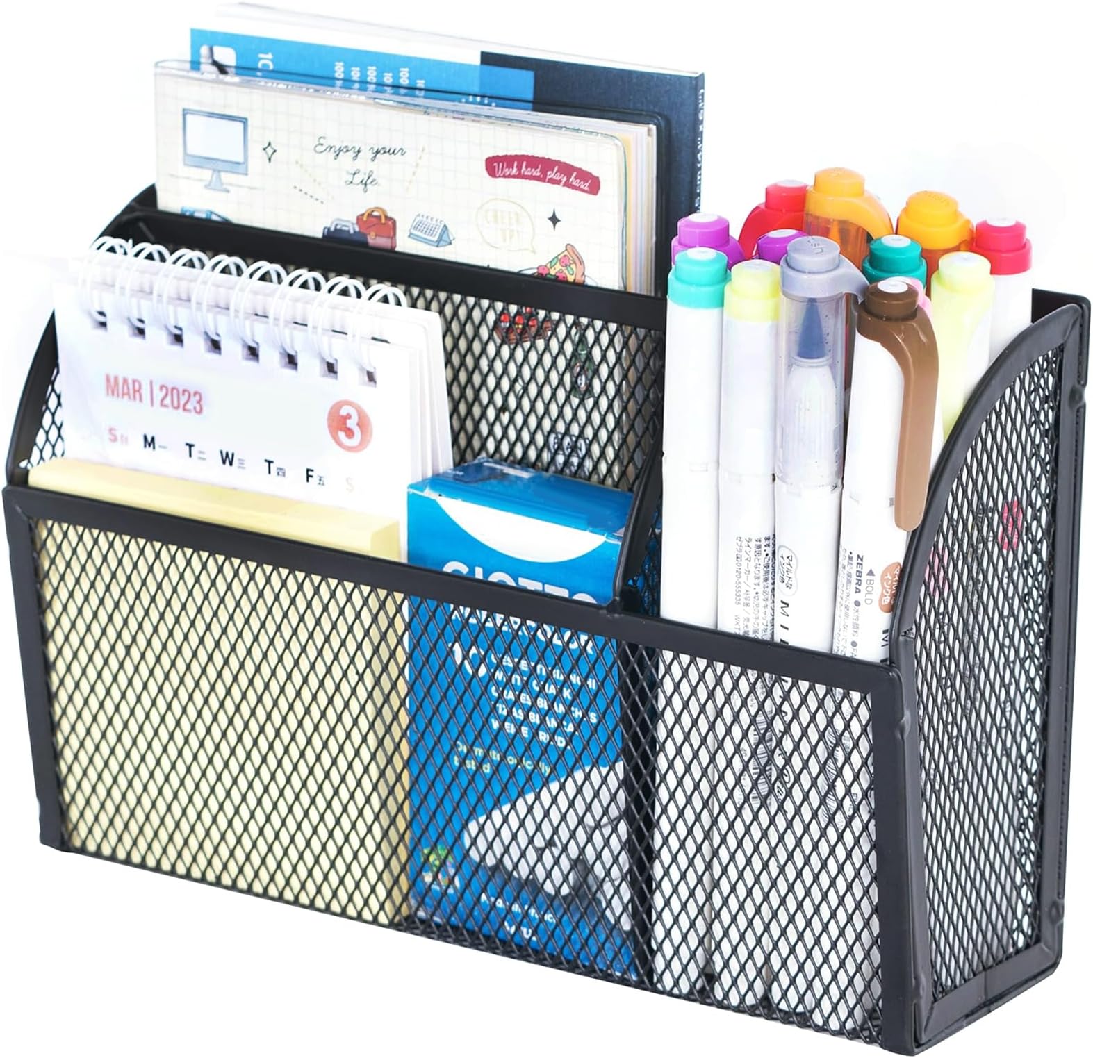 Ganydet White Magnetic Basket, Magnetic Pencil Holder For Whiteboard, Wire Mesh - View #4