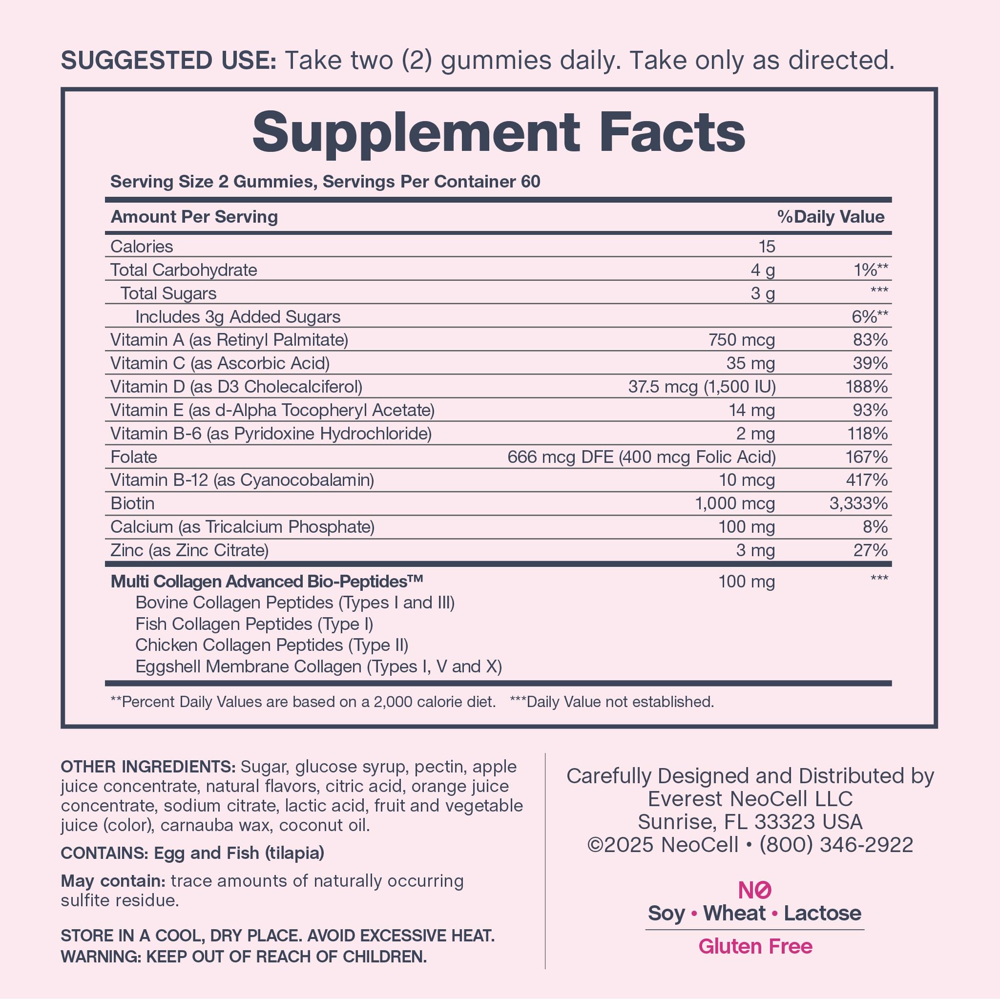 NeoCell Women's Multi Gummy with Collagen | 120 Gummies — Amazon image 4