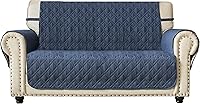 Vista 1 de Ameritex Funda para sofá biplaza, protector de muebles acolchado resistente al agua con patas antideslizantes traseras, funda para perros, niños