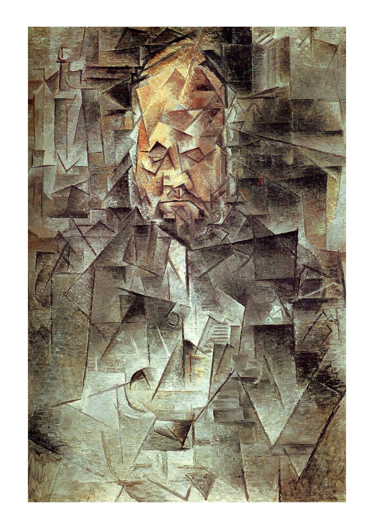 Portrait d'Ambroise Vollard par Pablo Picasso cadre XL mat pour salon chic