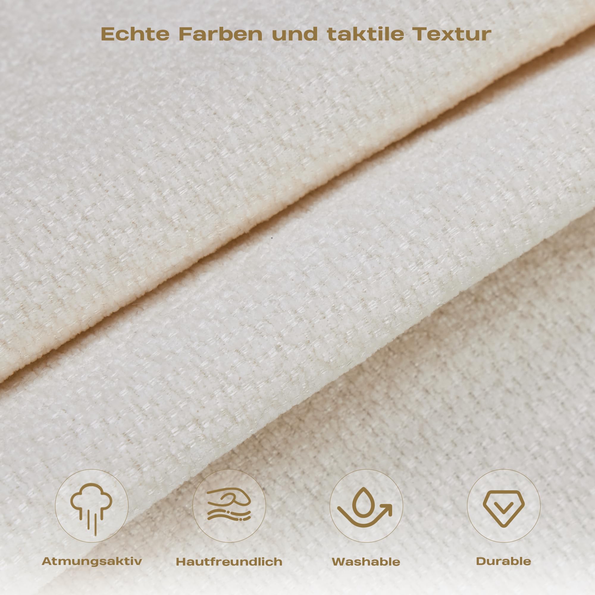 GRAVFORCE 239cm Ecksofa mit Schlaffunktion L Form 3 Sitzer Sofa mit 2 beweglichen Hockern Cloud Couch Big Sofa Modulares Sofa mit tiefer Sitz für Wohnzimmer Wohnung Büro Chenille